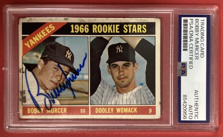 Bobby Murcer Signed 1967 Topps #469 Baseball Card RC Autograph PSA/DNA