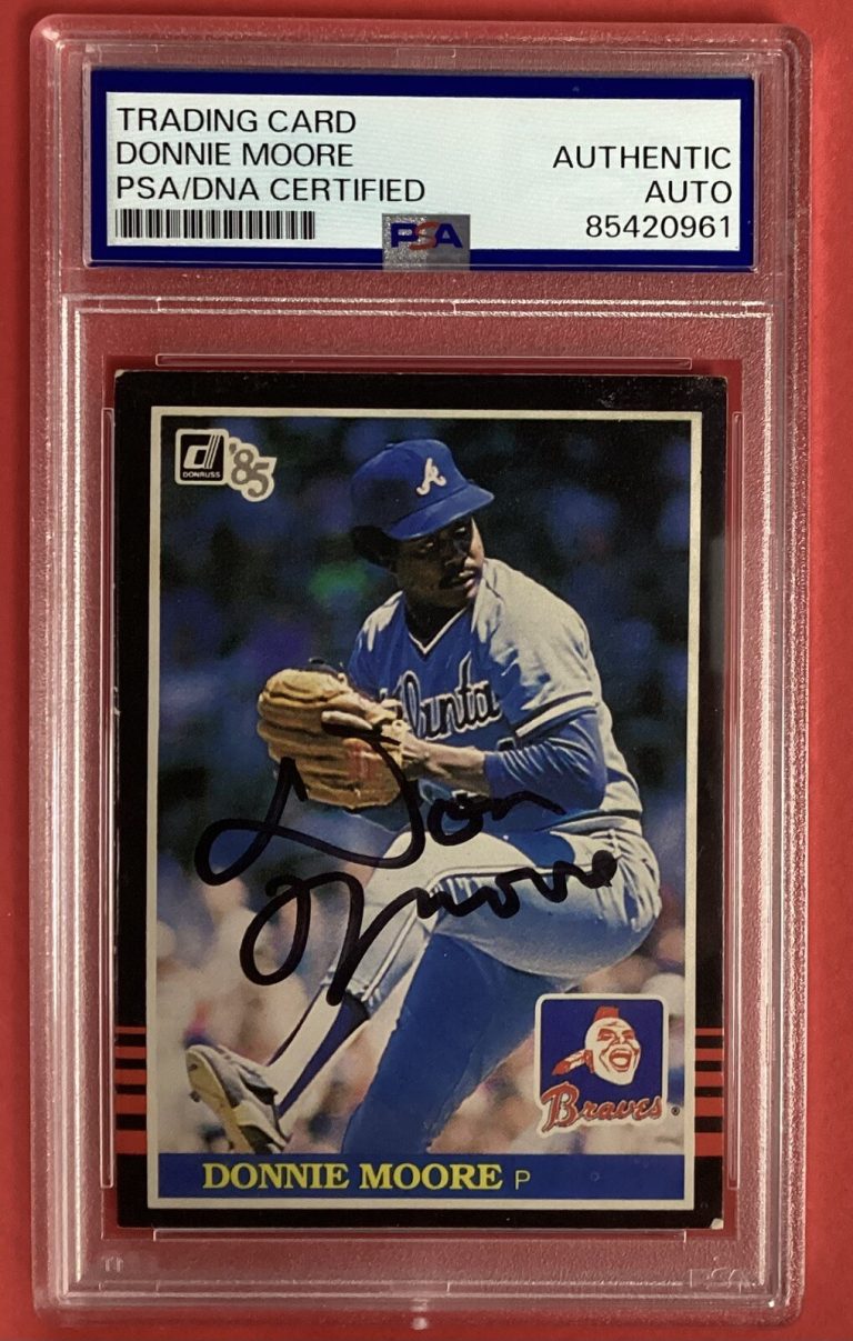 Donnie Moore Signed 1985 Donruss #650 Braves Baseball Card Autograph PSA/DNA