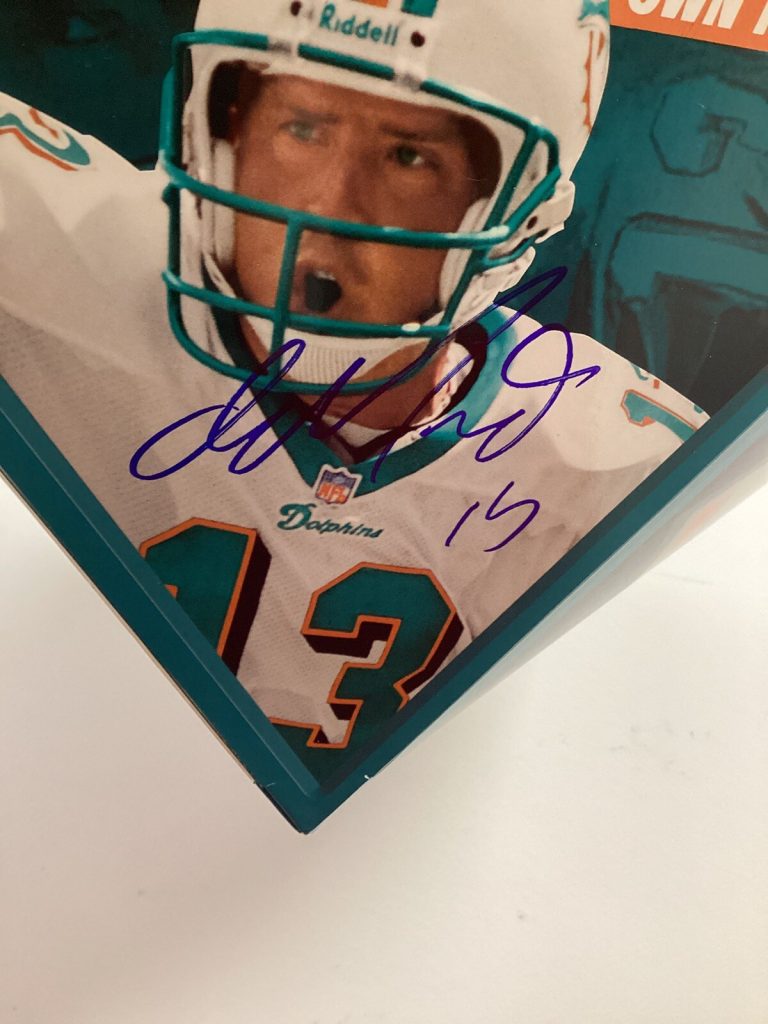 Dan Marino Signed Topps Store Display 1999 Football Cards Dolphins Autograph JSA