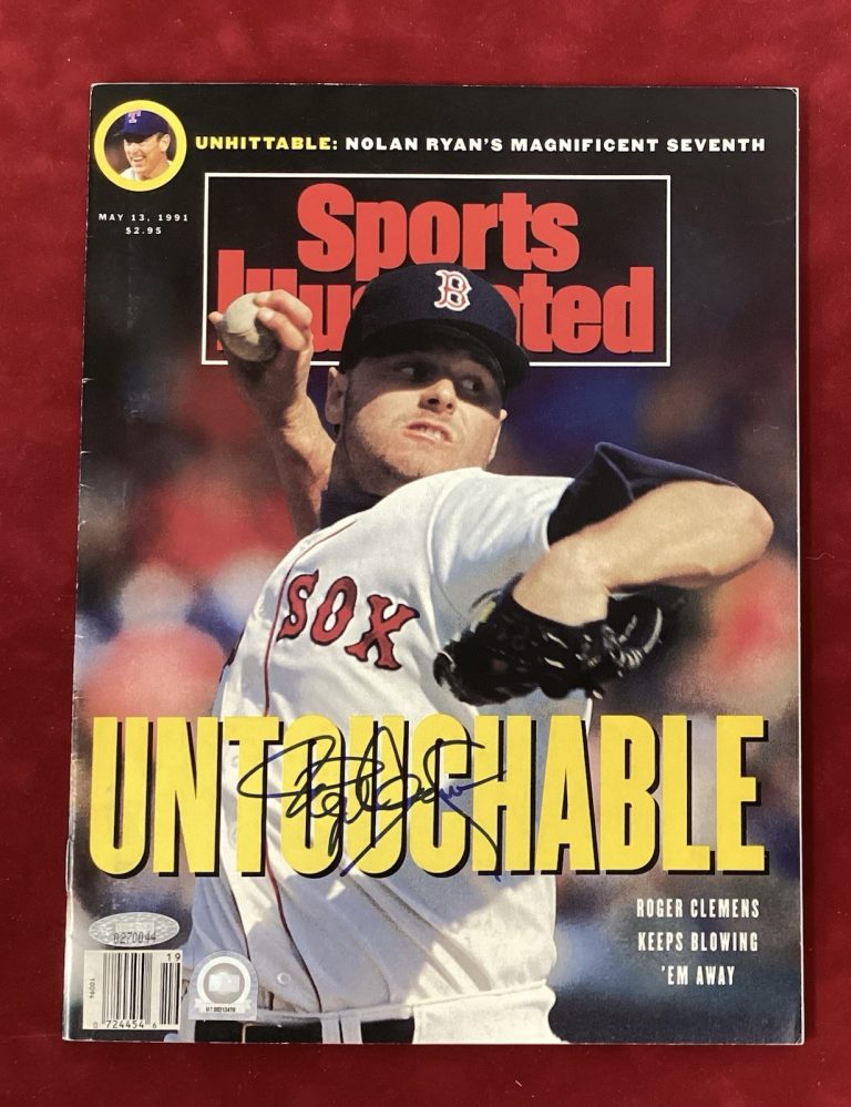 Roger Clemens Signed Sports Illustrated 5/13/91 No Label Baseball MLB TRI STAR