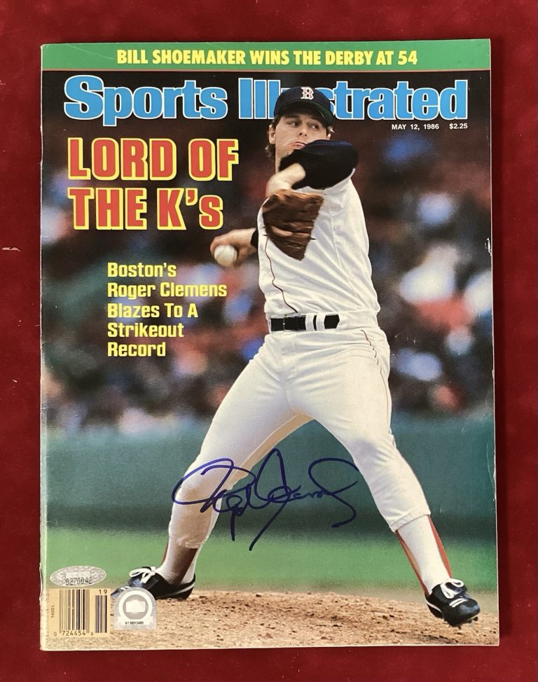 Roger Clemens Signed Sports Illustrated 3/12/1986 No Label Baseball MLB TRI STAR