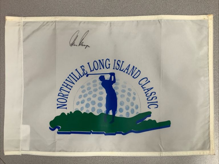 Gary Player Signed Golf Flag Long Island Classic Masters HOF Autograph TPG 1998