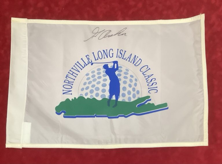 George Archer Signed Golf Flag Long Island Classic Masters HOF Autograph TPG 98