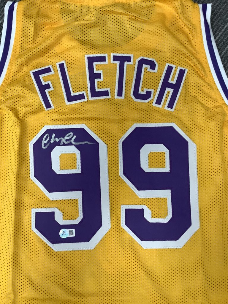 Chevy Chase Signed Jersey LA Lakers Fletch Basketball Nat Lampoons Autograph BAS