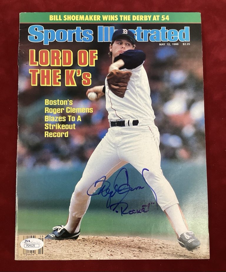 Roger Clemens Signed Sports Illustrated 3/12/1986 Label Removed MLB TRI STAR