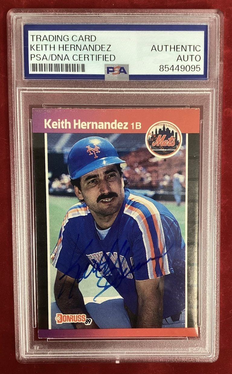 Keith Hernandez Signed 1989 Donruss #117nBaseball Card Autograph PSA/DNA