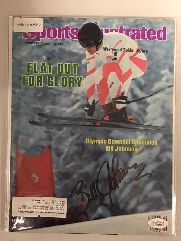 Bill Johnson Signed Sports Illustrated Gold Medal Skiing Autograph JSA 2/27/84