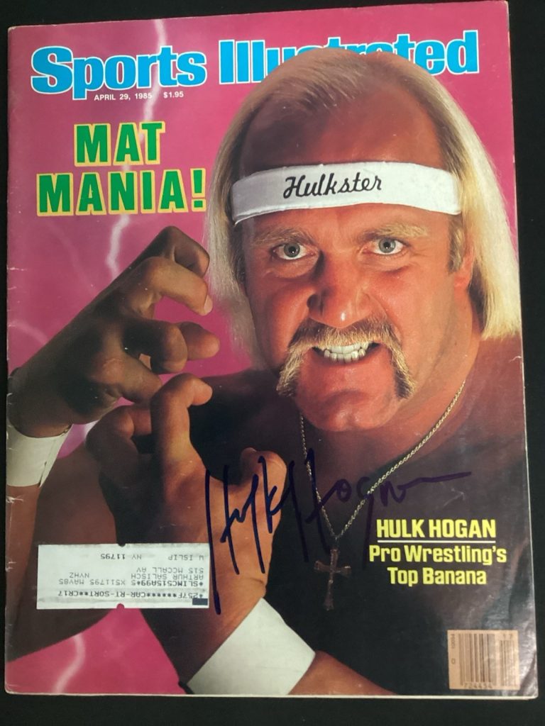 Hulk Hogan Signed Sports Illustrated 4/29/85 Wrestling WWF WWE Autograph PSA/DNA