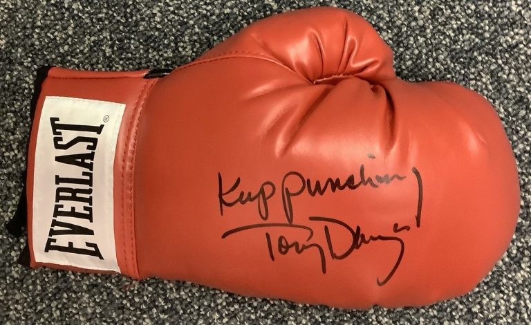 Tony Danza Signed Boxing Glove Red Everlast Taxi TV Series Boss Autograph JSA