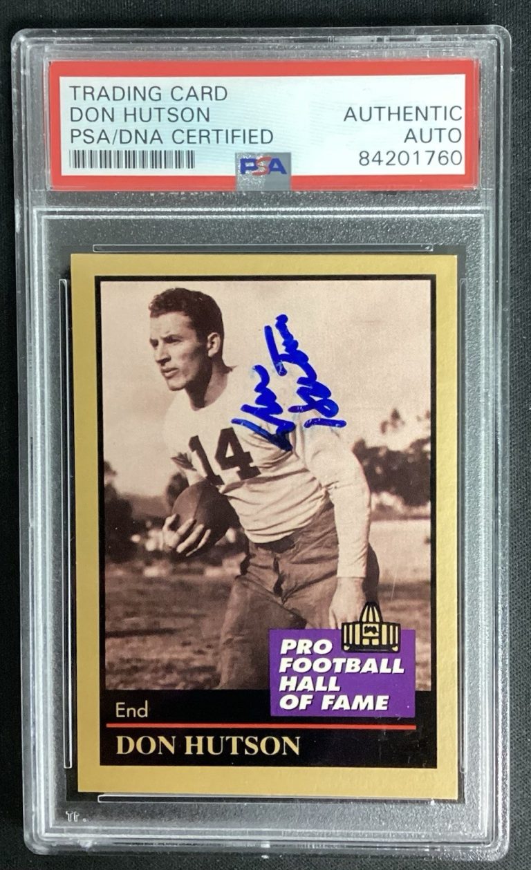 Don Hutson Signed 1991 Enor #71 Football Card HOF Packers Autograph PSA/DNA