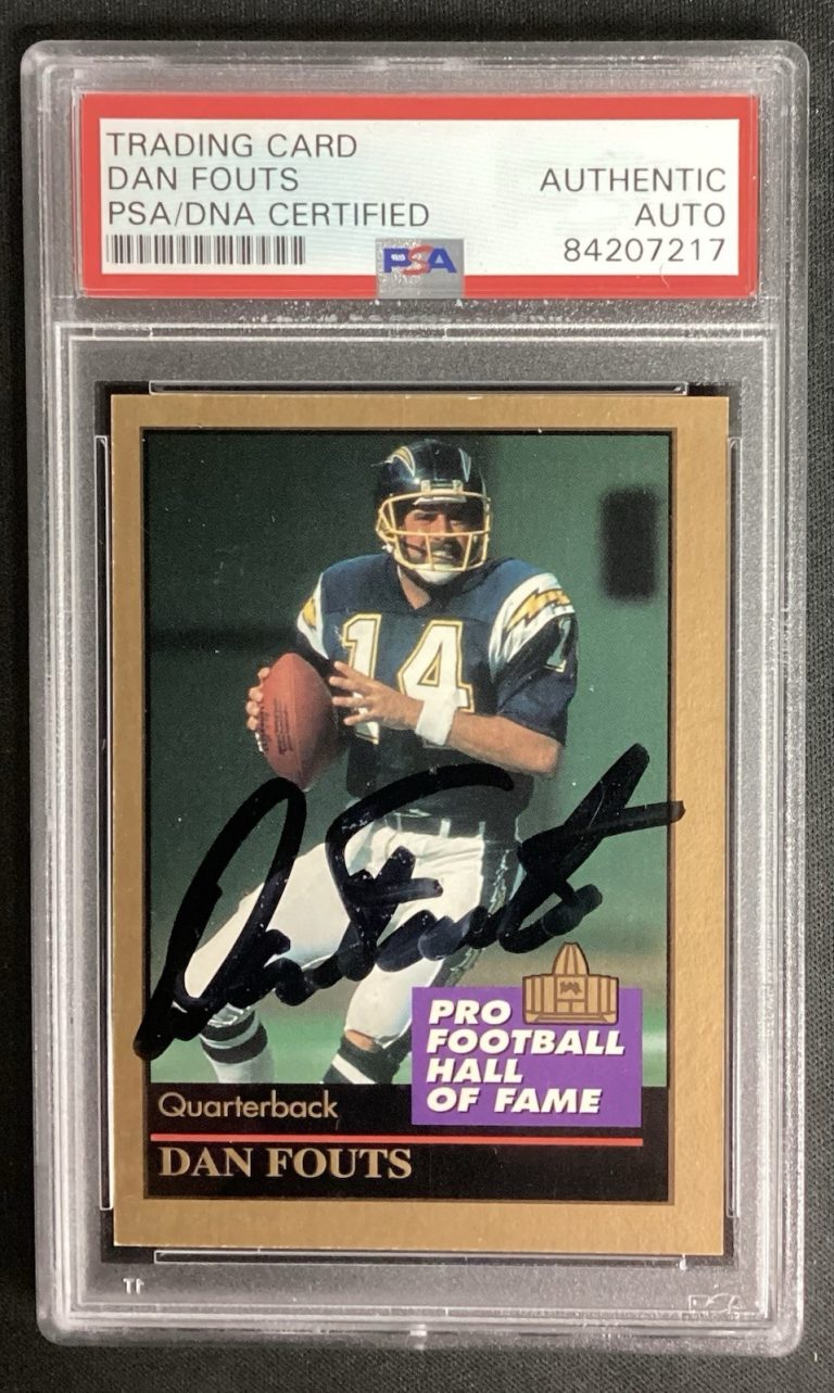 Dan Fouts Signed 1995 Enor #165 Football Card HOF Chargers Autograph PSA/DNA