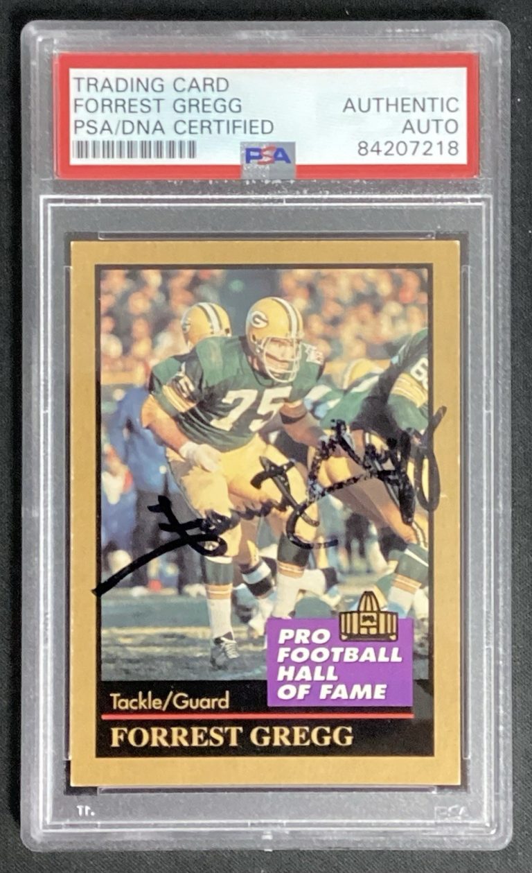 Forrest Gregg Signed 1991 Enor #51 Football Card HOF Packers Autograph PSA/DNA