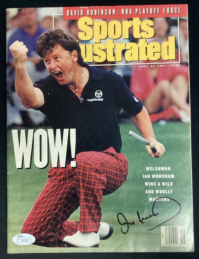 Ian Woosnam Signed Sports Illustrated 4/22/91 No Label Masters PGA Golf Auto JSA
