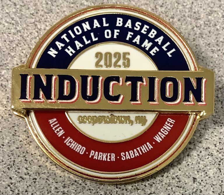 2025 Baseball Hall of Fame Induction Lapel Press Pin Ichiro Suzuki CC Sabathia 2