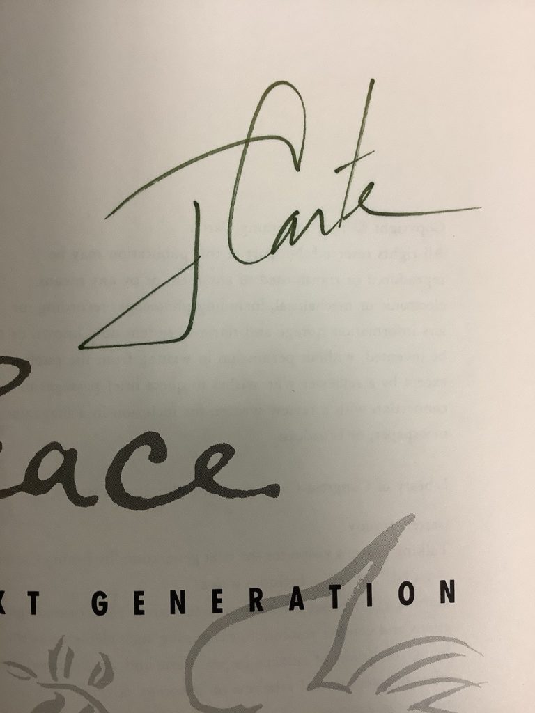Jimmy Carter Signed Book Talking Peace Hardcover President Autograph JSA