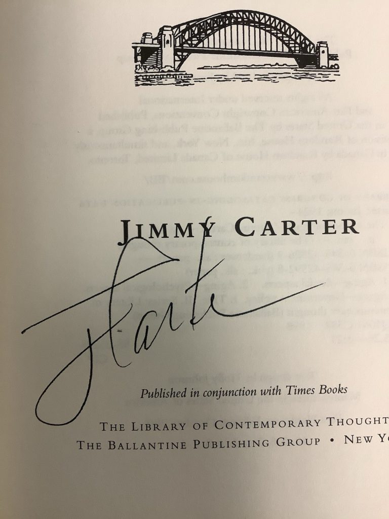 Jimmy Carter Signed Book The Virtues Of Aging Hardcover President Autograph JSA