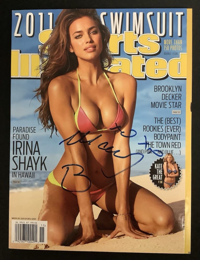 Irina Shayk Signed Sports Illustrated Mag Swimsuit 2011 No Label Auto JSA