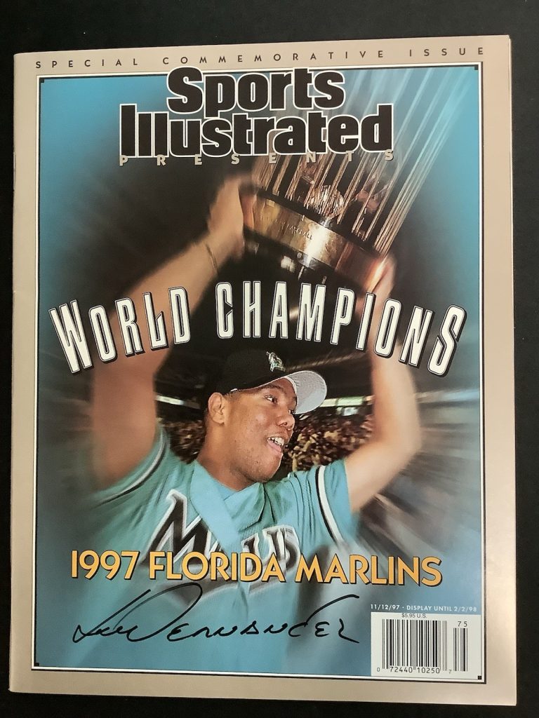 Livan Hernandez Signed Sports Illustrated 11/12/97 No Label Baseball Auto JSA