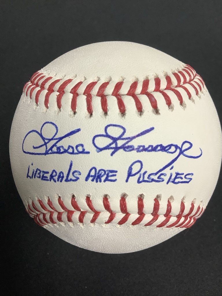Goose Gossage Signed Baseball RDM Yankees HOF Liberals Are P*ssies Autograph BAS