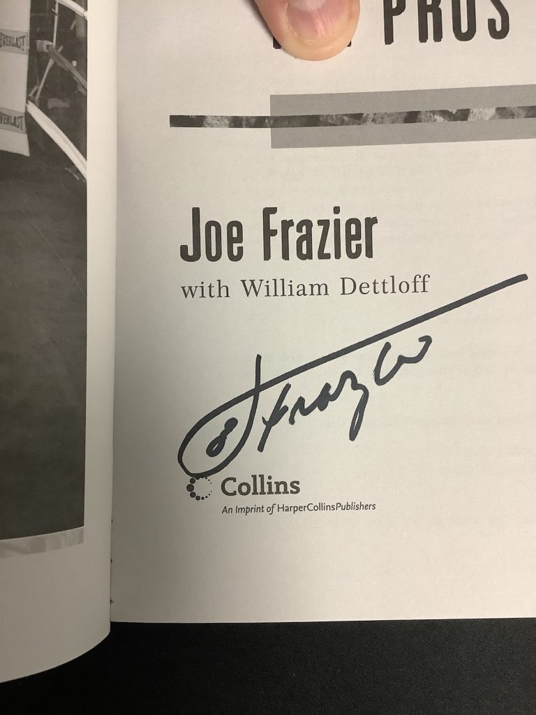 Smokin Joe Frazier Signed Book Box Like The Pros SCB Auto Boxing MuhammadAli JSA