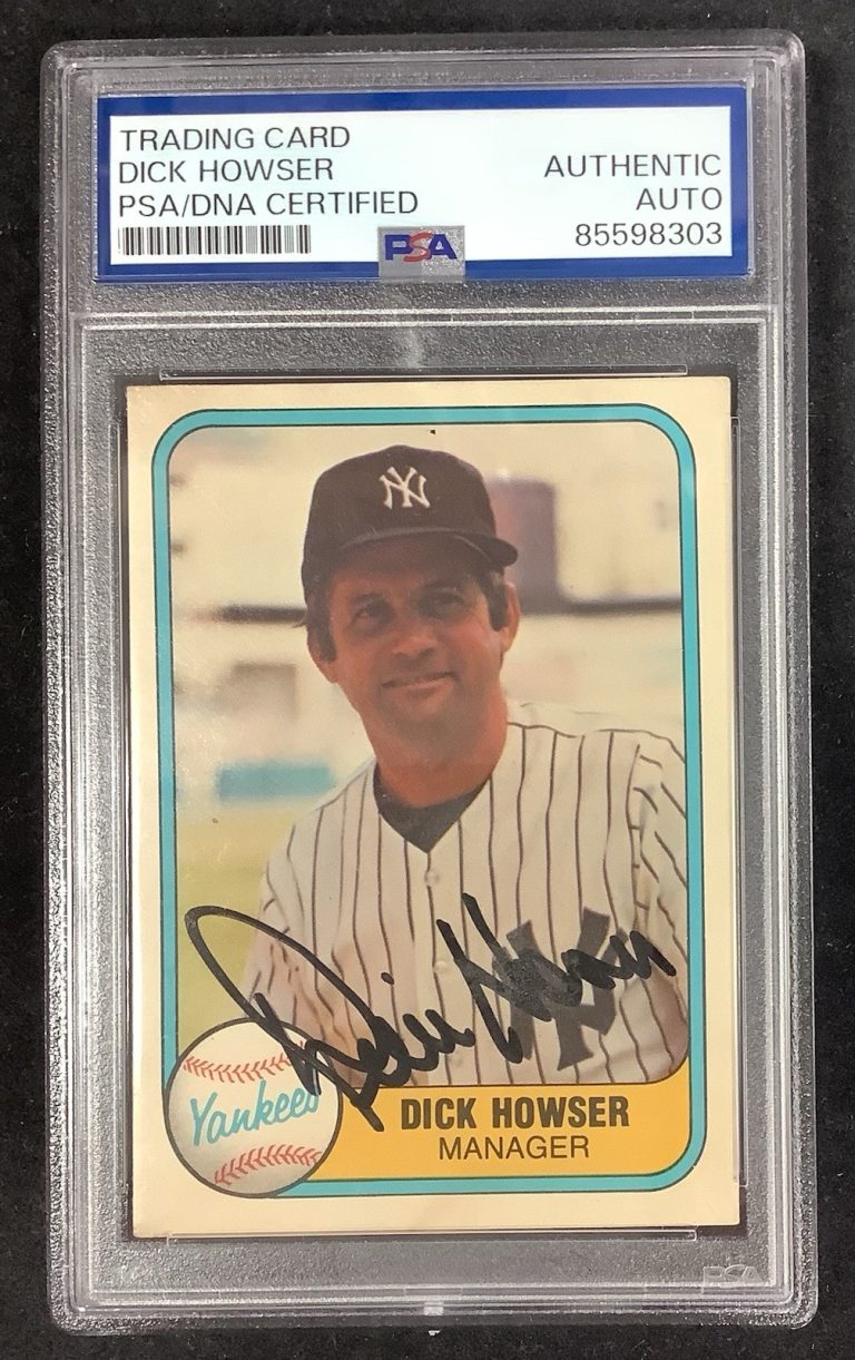 Dick Howser Signed 1981 Fleer #84 Baseball Card Baseball Yanks Autograph PSA/DNA