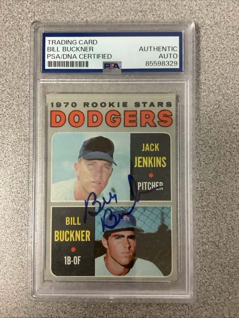 Bill Buckner Signed 1970 Topps #286 Baseball Card Rookie RC Autograph PSA/DNA