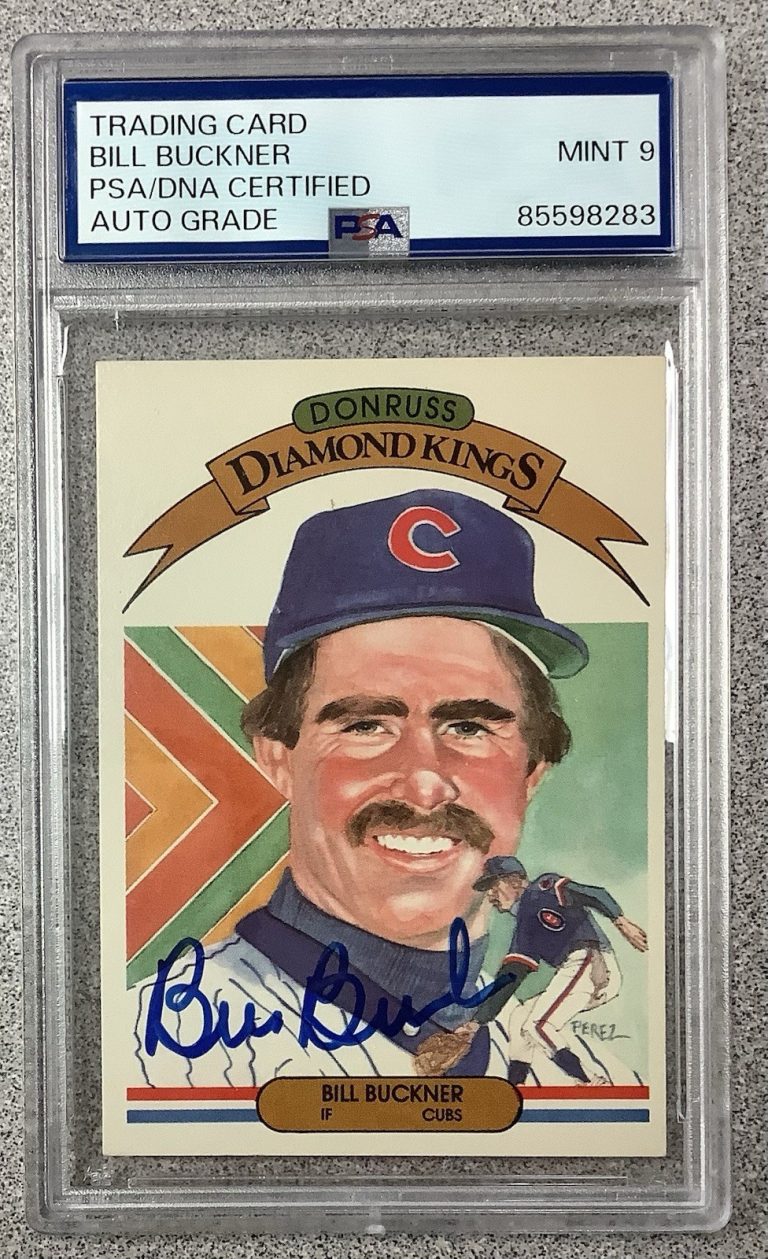 Bill Buckner Signed 1983 Donruss #14 Baseball Card Diamond King Autograph PSADNA