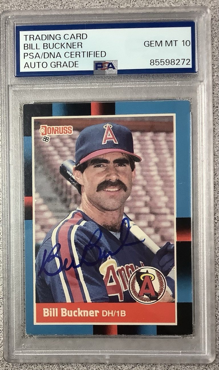 Bill Buckner Signed 1988 Donruss #456 Baseball Card Autograph PSA/DNA Gem 10