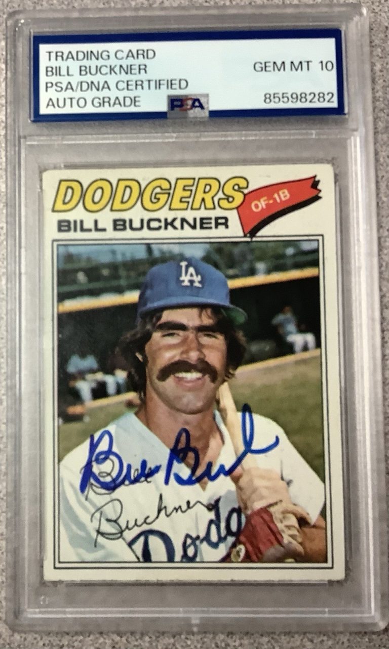 Bill Buckner Signed 1977 Topps #27 Baseball Card Autograph PSA/DNA Gem 10