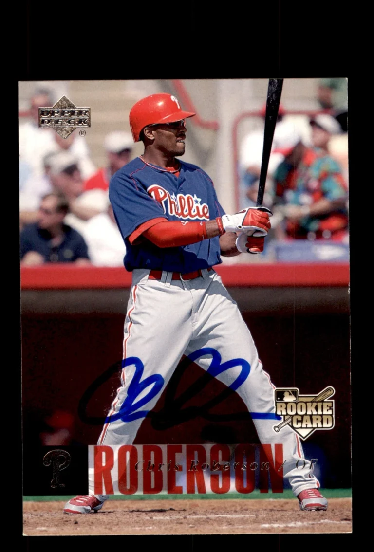 Signed Baseball Card Auto Chris Roberson 2006 Upper Deck #958 Phillies