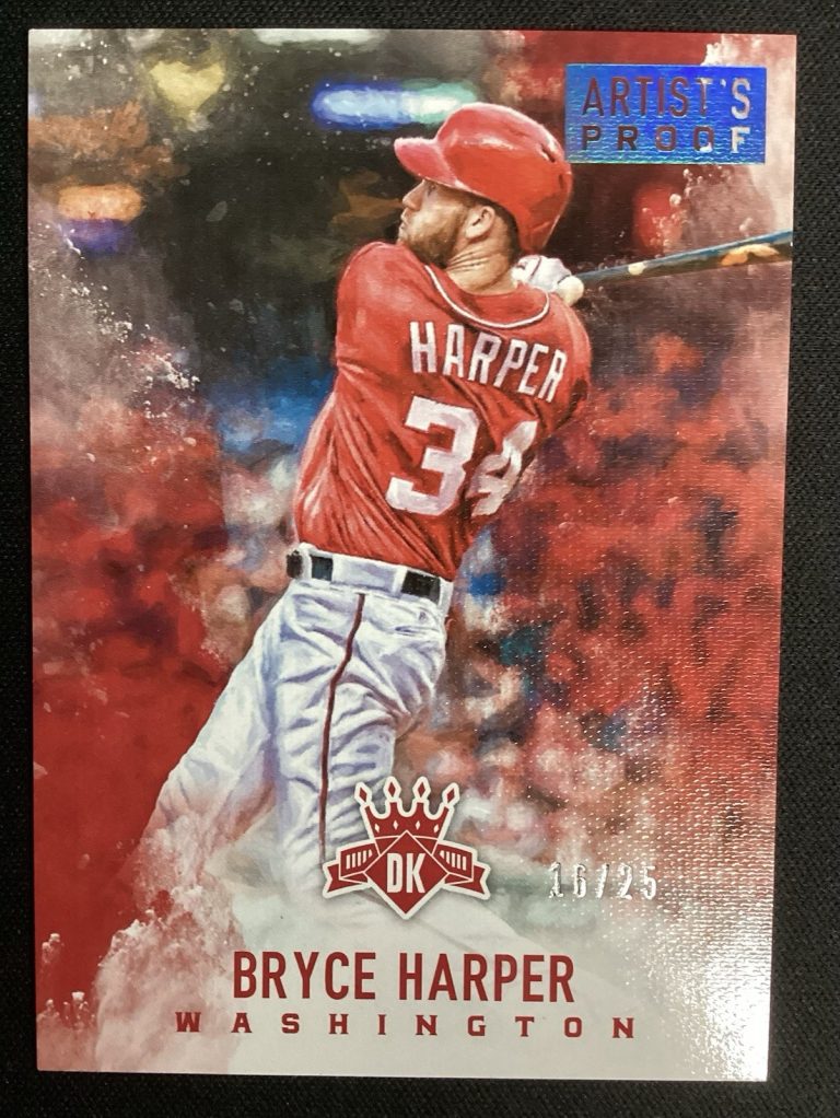 2017 Panini Diamond Kings Bryce Harper #89 Artist’s Proof Blue 16/25 - Nationals