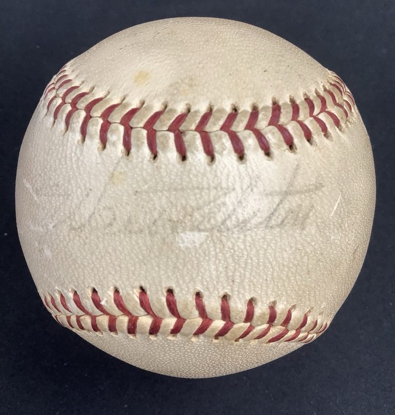 Walt Alston Signed Baseball Brooklyn Dodgers HOF Tough Single Autograph JSA LOA