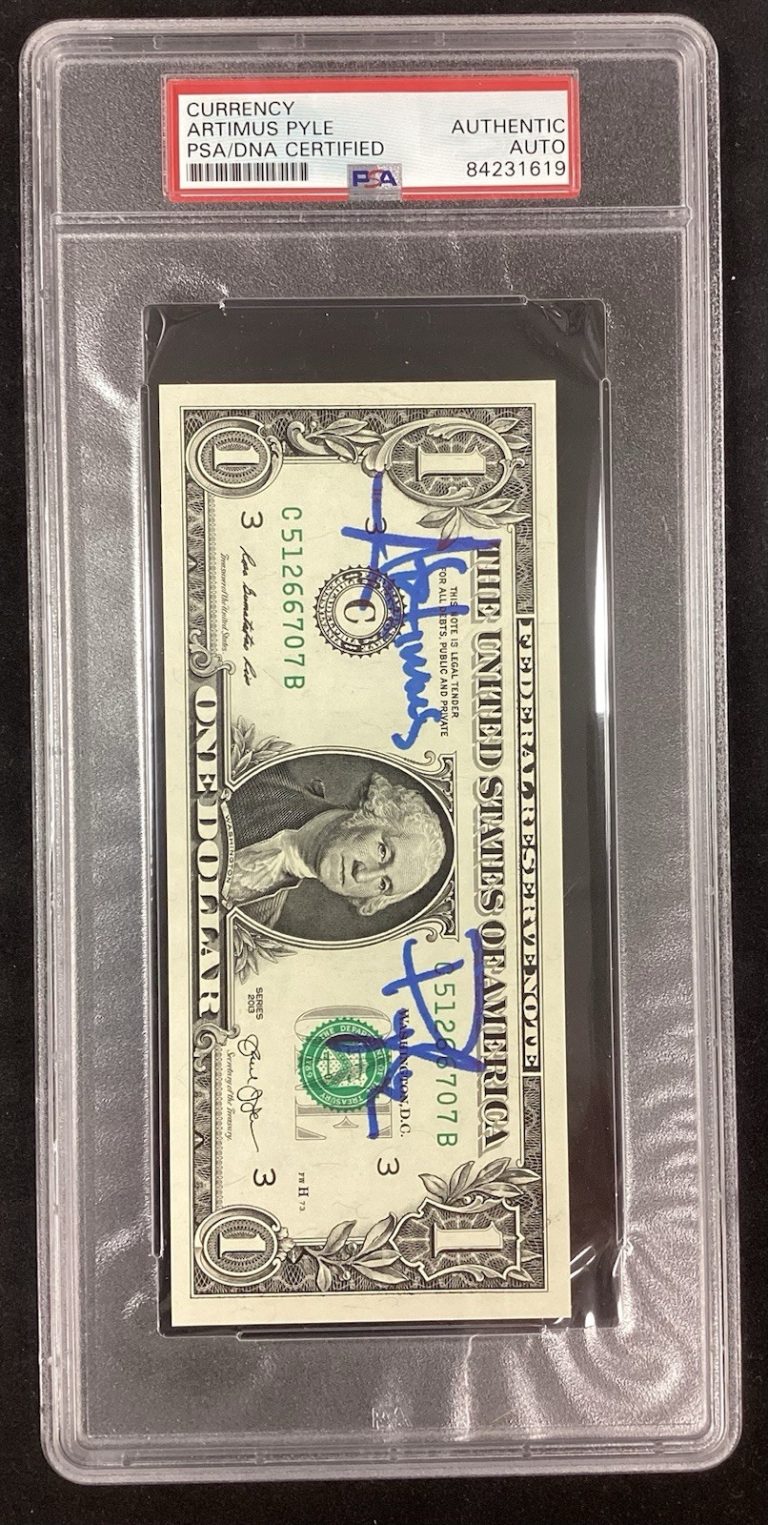 Artimus Pyle Signed Currency $1 Bill Lynyrd Skynyrd Autograph Drums HOF PSA/DNA