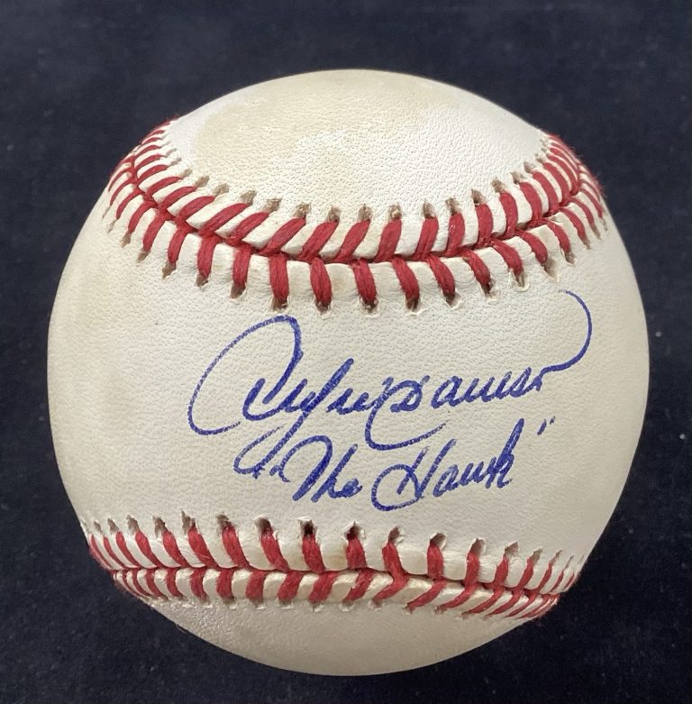 Andre Dawson Signed Baseball OMLB Expos The Hawk Autograph TPG #1
