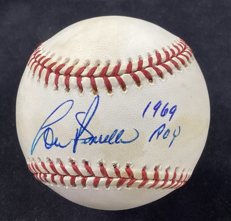 Lou Pinella Signed Baseball OMLB NY Yankees Autograph 1969 ROY TPG #1