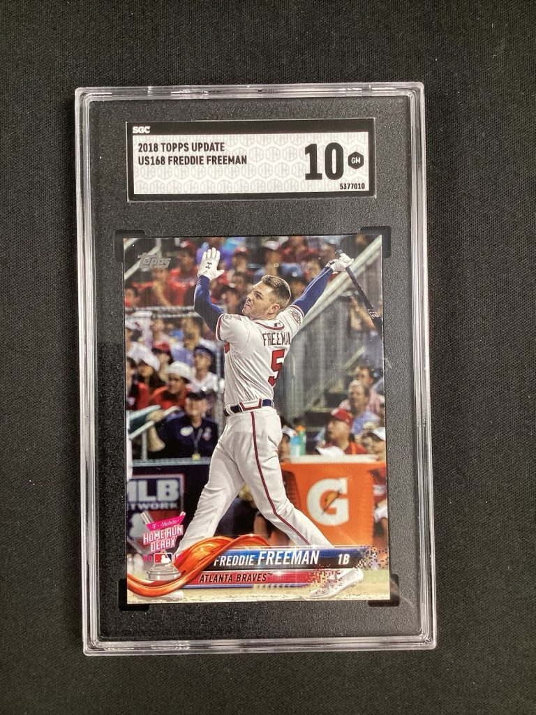 2018 Topps Update Series Home Run Derby #US168 Freddie Freeman Braves SGC Gem 10