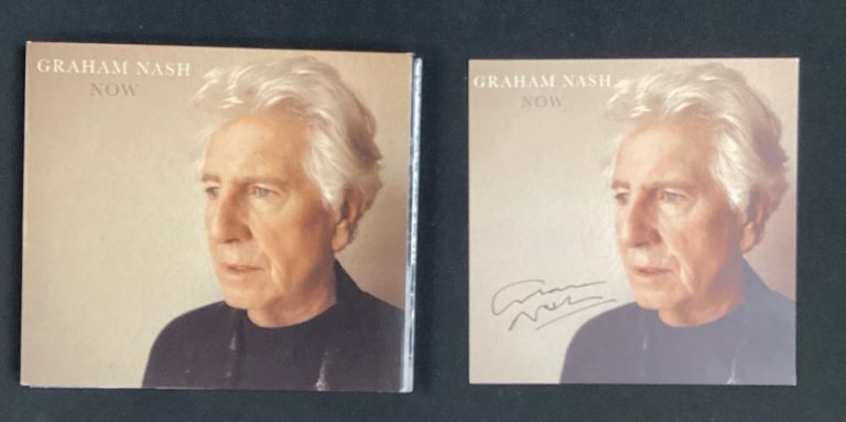 Graham Nash Signed CD Now Crosby Stills & Nash Music HOF Autograph TPG