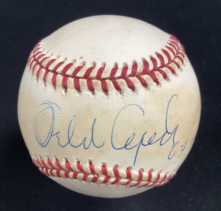 Orlando Cepeda Signed Baseball OMLB Cardinals 1967 MVP Autograph TPG