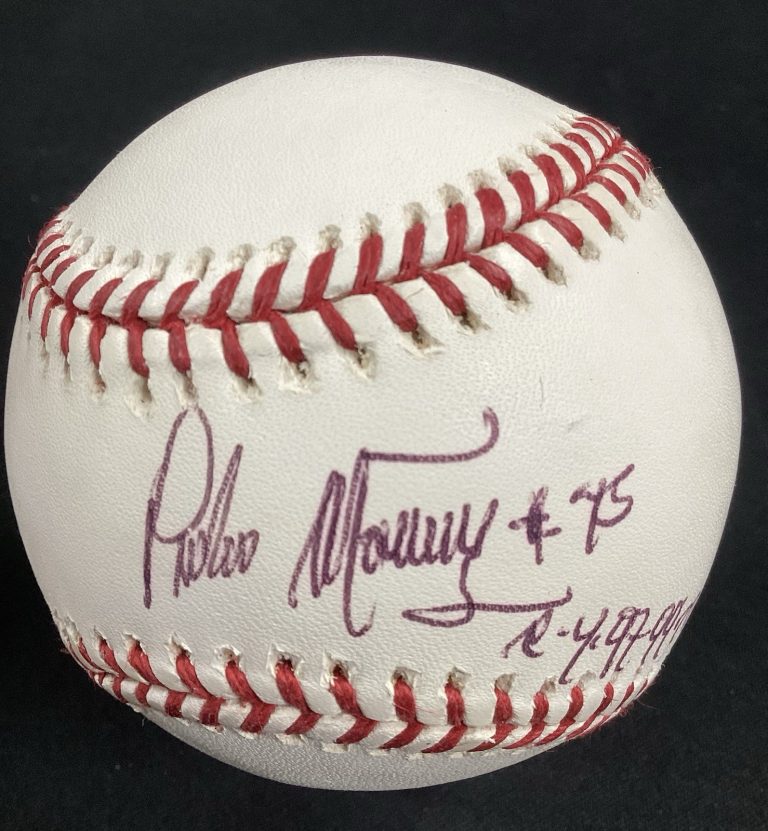 Pedro Martinez Signed Baseball OMLB Red Sox 45 3x CY HOF Autograph TPG #2