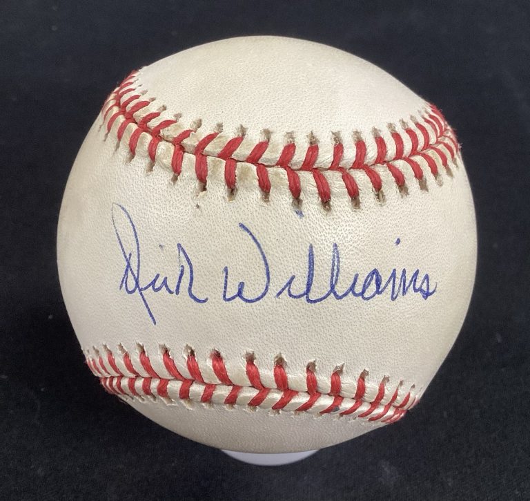 Dick Williams Signed Baseball OMLB Boston Red Sox HOF Autograph #1 TPG