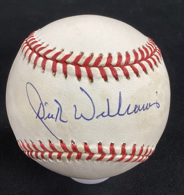 Dick Williams Signed Baseball OMLB Boston Red Sox HOF Autograph #2 TPG
