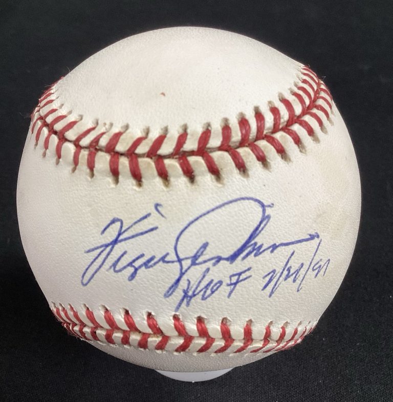 Fergie Jenkins Signed Baseball OMLB Chicago Cubs 7/27/91 HOF Autograph TPG