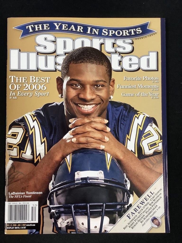 LaDainian Tomlinson Year In Sports Illustrated Mag 12/25/06 No Label Football