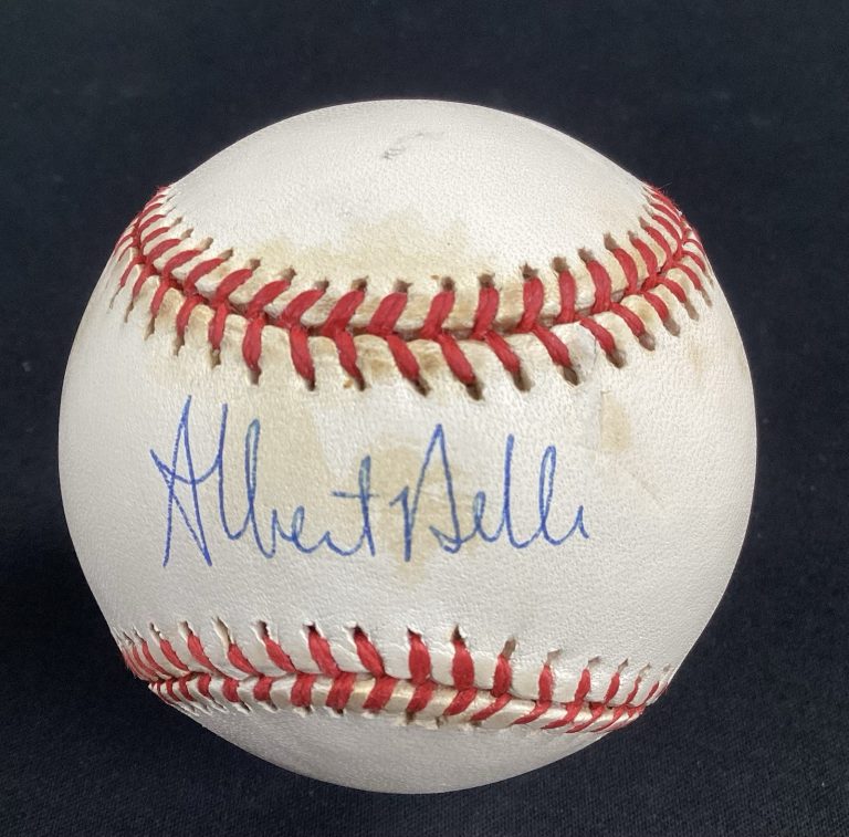 Albert Belle Signed Baseball OMLB Cleveland Indians Autograph TPG