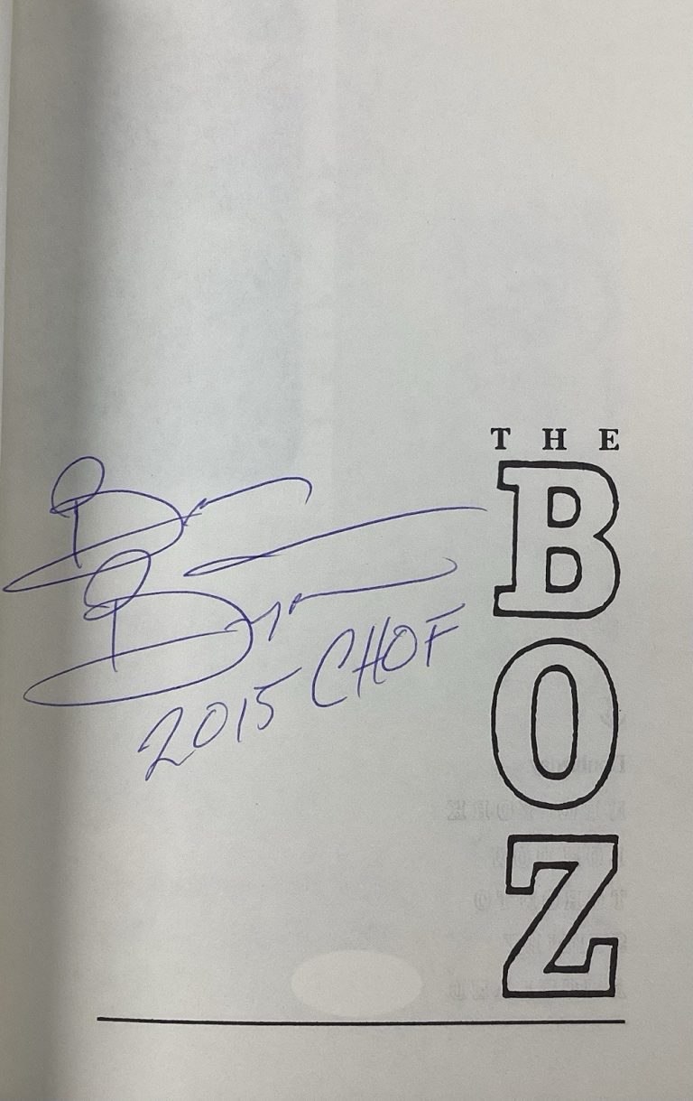 Brian Bozworth Signed Book Confessions of an Anti-Hero 2015 CHOF Autograph JSA