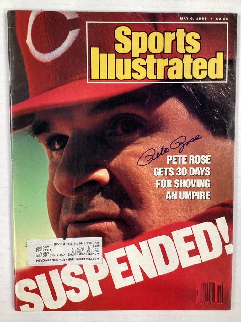 Pete Rose Signed Sports Illustrated 5/9/88 Reds Phillies Baseball Autograph JSA