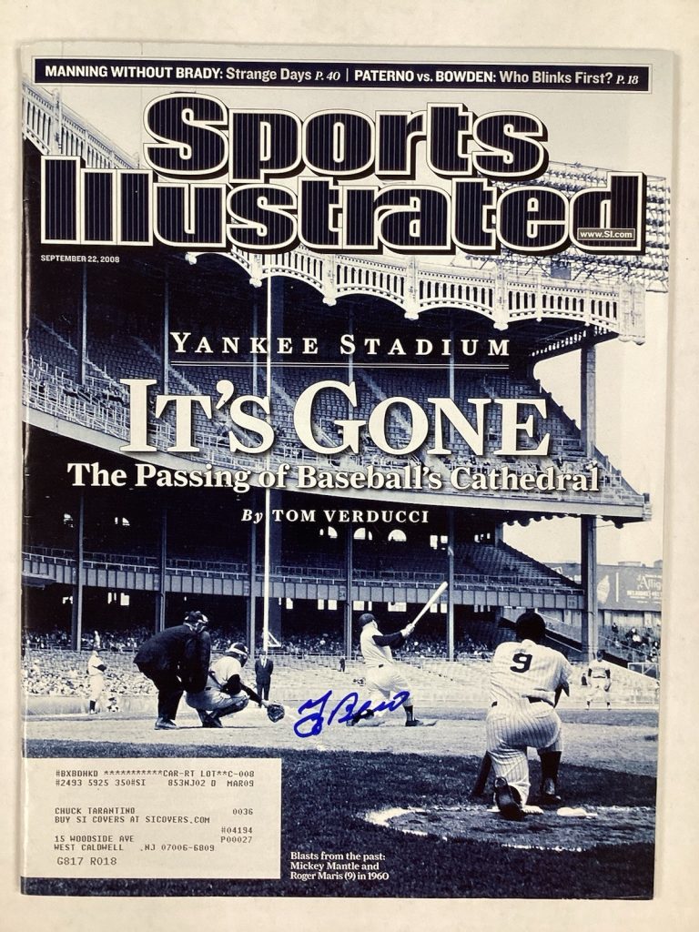 Yogi Berra Signed Sports Illustrated 9/22/08 NY Yankees Baseball Autograph JSA
