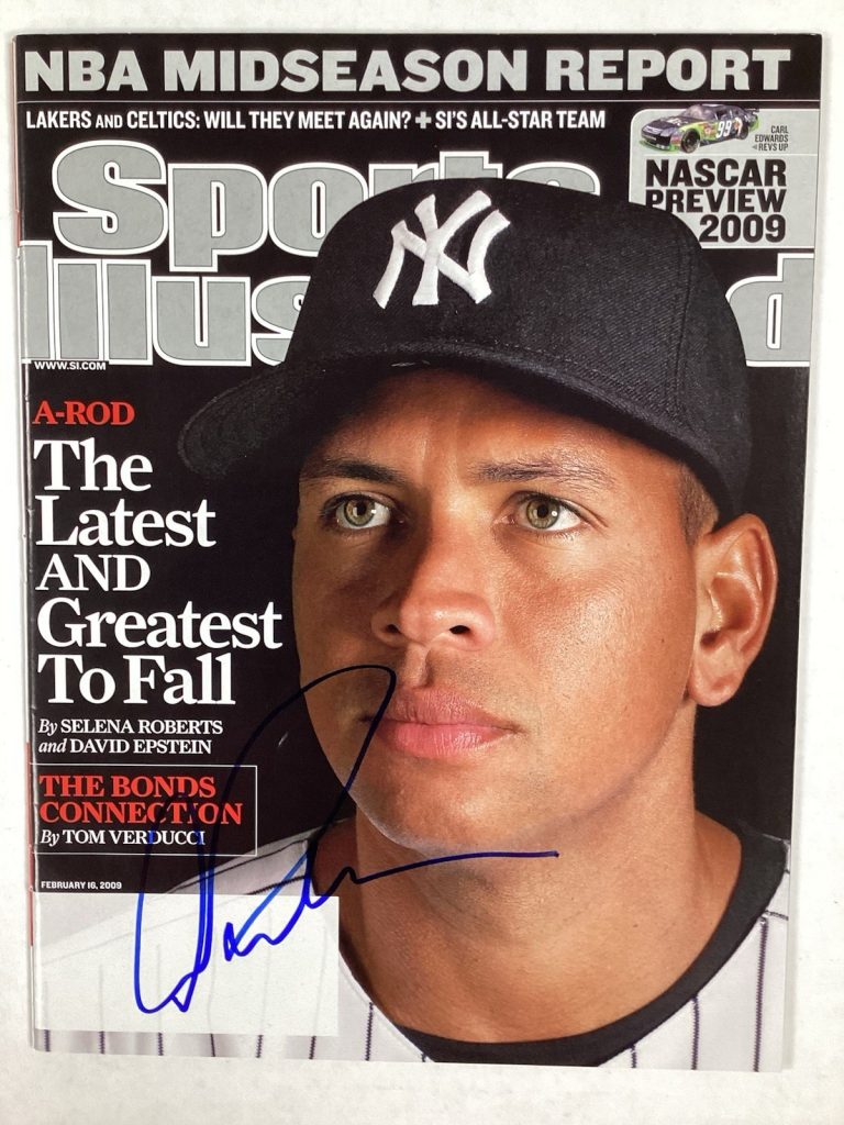 Alex Rodriguez Signed Sports Illustrated 2/16/09 Yankees Baseball Autograph JSA