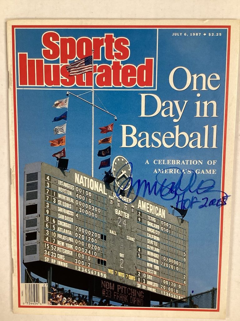 Ryne Sandberg Signed Sports Illustrated 7/6/87 Cubs HOF Baseball Autograph JSA
