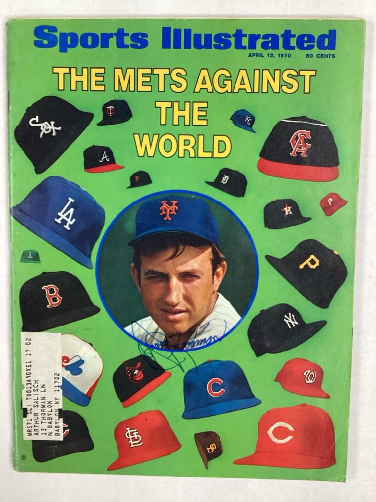 Jerry Koosman Signed Sports Illustrated 4/13/70 NY Mets Baseball Autograph JSA